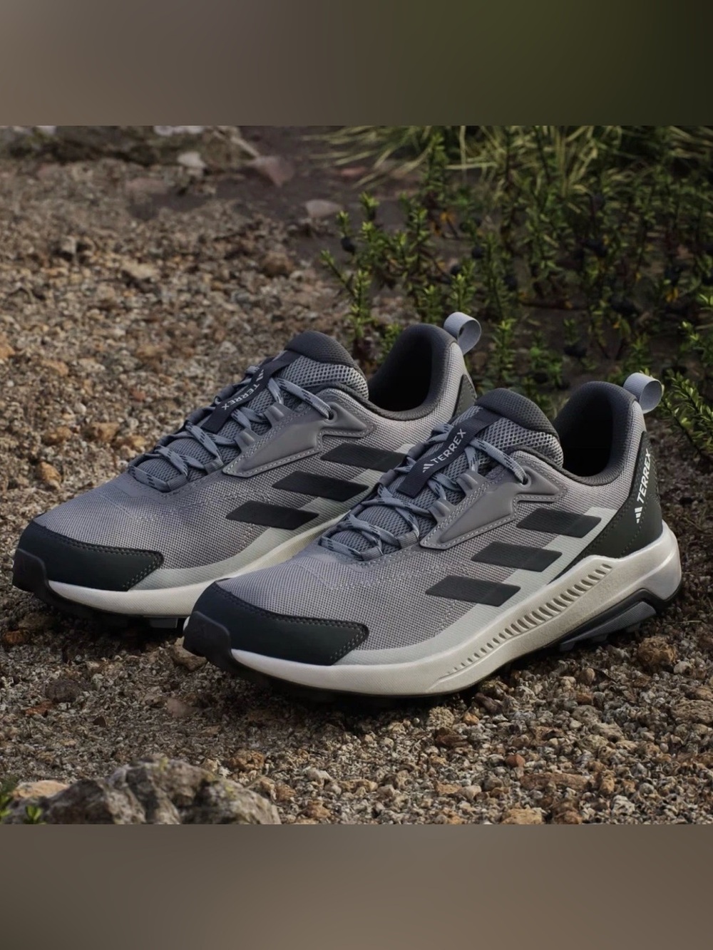 adidas Mens Terrex Anylander Hiking Shoes JR9088 Grey Carbon Sneakers New Sz 10